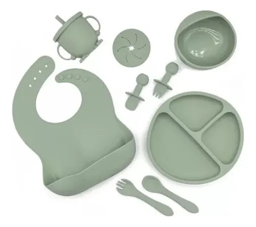 Vajilla Silicona Set X6 Alimentos Bebe